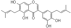 Isoangustone A分子结构 (CAS 129280-34-8)