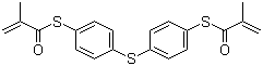 structure of CAS# 129283-82-5, 4,4'-二巯基二苯硫醚双甲基丙烯酸酯