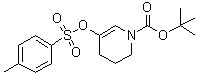 3,4-二氢-5-[[(4-甲基苯基)磺酰基]氧基]-1(2H)-吡啶羧酸叔丁酯分子结构 (CAS 1293370-51-0)