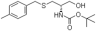 structure of CAS# 129397-85-9, (S)-[1-(羟甲基)-2-[[(4-甲基苯基)甲基]硫代]乙基]氨基甲酸叔丁酯