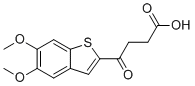 4-(5,6-二甲氧基苯并[b]噻吩-2-基)-4-氧代丁酸分子结构 (CAS 129425-81-6)