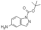 structure of CAS# 129488-10-4, 5-氨基-1H-吲唑-1-羧酸叔丁酯
