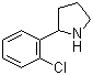 structure of CAS# 129540-21-2, 2-(2-氯苯基)吡咯烷