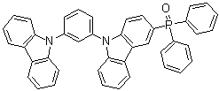 [9-[3-(9H-咔唑-9-基)苯基]-9H-咔唑-3-基]二苯基氧膦分子结构 (CAS 1296229-26-9)