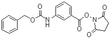 structure of CAS# 129666-48-4, [3-[[(2,5-二氧代-1-吡咯烷基)氧基]羰基]苯基]氨基甲酸苄酯