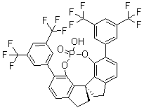 structure of CAS# 1297613-76-3, (11aR)-3,7-双[3,5-二(三氟甲基)苯基]-10,11,12,13-四氢-5-羟基-二茚并[7,1-de:1',7'-fg][1,3,2]二氧磷杂八环 5-氧化物