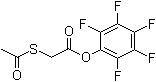 structure of CAS# 129815-48-1, (Acetylthio)acetic acid pentafluorophenyl ester