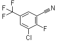 3-氯-2-氟-5-(三氟甲基)苯甲腈分子结构 (CAS 129931-47-1)