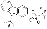 S-(三氟甲基)二苯并噻吩鎓三氟甲基磺酸盐分子结构 (CAS 129946-88-9)