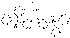 2,7-二(二苯基氧膦基)-9-苯基咔唑分子结构 (CAS 1299463-56-1)