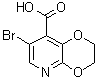 7-溴-2,3-二氢-1,4-二恶英并[2,3-b]吡啶-8-羧酸分子结构 (CAS 1299607-64-9)