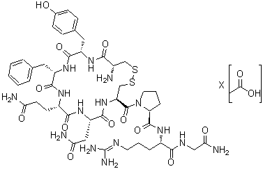 CAS 登录号：129979-57-3, 8-L-精氨酸后叶加压素乙酸盐