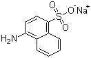 CAS # 130-13-2, Sodium 4-amino-1-naphthalenesulfonate, 4-Amino-1-naphthalenesulfonic acid sodium salt, 1-Naphthylamine-4-sulfonic acid sodium salt