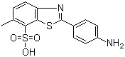 2-(4-氨基苯基)-6-甲基苯并噻唑-7-磺酸分子结构 (CAS 130-17-6)