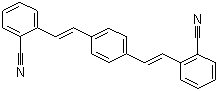 4,4'-双[2-(邻氰苯基)乙烯基]苯分子结构 (CAS 13001-40-6)
