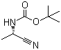 N-[(1S)-1-氰基乙基]-氨基甲酸叔丁酯分子结构 (CAS 130013-83-1)