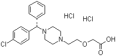 盐酸左旋西替利嗪分子结构 (CAS 130018-87-0)