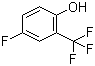 4-氟-2-(三氟甲基)苯酚分子结构 (CAS 130047-19-7)