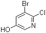 structure of CAS# 130115-85-4, 2-氯-3-溴-5-羟基吡啶