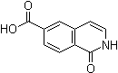 1-氧代-1,2-二氢异喹啉-6-羧酸分子结构 (CAS 1301214-60-7)