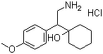 1-[2-氨基-1-(4-甲氧基苯基)乙基]环己醇盐酸盐分子结构 (CAS 130198-05-9)