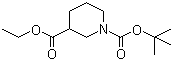 structure of CAS# 130250-54-3, N-Boc-3-哌啶甲酸乙酯