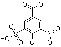 CAS 登录号：130262-91-8, 4-氯-3-硝基-5-磺基苯甲酸