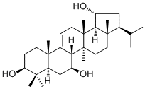 茜草乔木醇 B分子结构 (CAS 130288-60-7)
