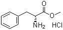 structure of CAS# 13033-84-6, D-Phenylalanine methyl ester hydrochloride