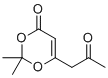 2,2-二甲基-6-(2-氧代丙基)-4H-1,3-二恶英-4-酮分子结构 (CAS 130473-38-0)