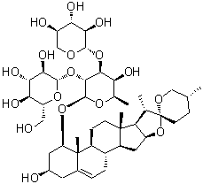 阔叶山麦冬皂苷 C分子结构 (CAS 130551-41-6)