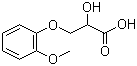 CAS # 13057-65-3, 2-Hydroxy-3-(2-methoxyphenoxy)propanoic acid
