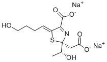 CAS # 130609-10-8, Faropenem Impurity 11 Disodium Salt, (R,Z)-2-((1S,2R)-1-carboxy-2-hydroxypropyl)-5-(4-hydroxybutylidene)-2,5-dihydrothiazole-4-carboxylic acid disodium salt