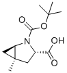 (1R,3S,5R)-2-叔-丁氧羰基-5-甲基-2-氮杂双环[3.1.0]己烷-3-羧酸分子结构 (CAS 1306734-44-0)