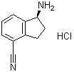 structure of CAS# 1306763-57-4, (1S)-1-氨基-2,3-二氢-1H-茚-4-甲腈盐酸盐