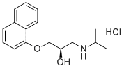右普萘洛尔盐酸盐分子结构 (CAS 13071-11-9)