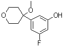 3-氟-5-(四氢-4-甲氧基-2H-吡喃-4-基)苯酚分子结构 (CAS 130723-09-0)
