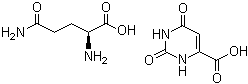 L-谷氨酰胺 乳清酸盐分子结构 (CAS 1307296-03-2)
