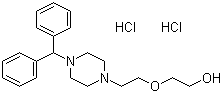 structure of CAS# 13073-96-6, Decloxizine hydrochloride