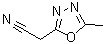 structure of CAS# 130781-63-4, 5-Methyl-1,3,4-oxadiazole-2-acetonitrile