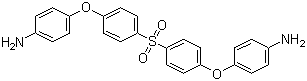 structure of CAS# 13080-89-2, Bis[4-(4-aminophenoxy)phenyl]sulfone