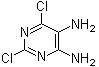 2,6-二氯-4,5-嘧啶二胺分子结构 (CAS 130838-36-7)
