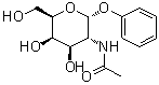 structure of CAS# 13089-18-4, Phenyl 2-acetamido-2-deoxy-alpha-D-galactopyranoside