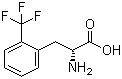 2-三氟甲基-D-苯丙氨酸分子结构 (CAS 130930-49-3)