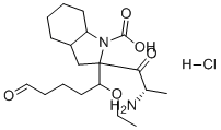 CAS # 130982-52-4, (2S,3aS,7aS)-1-(((S)-1-Ethoxy-1-oxopentan-2-yl)-D-alanyl)octahydro-1H-indole-2-carboxylic acid hydrochloride