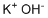 氢氧化钾分子结构 (CAS 1310-58-3)