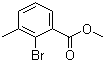 2-溴-3-甲基苯甲酸甲酯分子结构 (CAS 131001-86-0)
