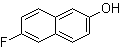 structure of CAS# 13101-83-2, 6-氟-2-萘酚