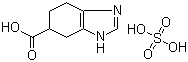 4,5,6,7-四氢-1H-苯并咪唑-6-甲酸硫酸盐分子结构 (CAS 131020-49-0)