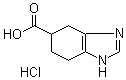 4,5,6,7-四氢-1H-苯并咪唑-5-羧酸盐酸盐分子结构 (CAS 131020-57-0)